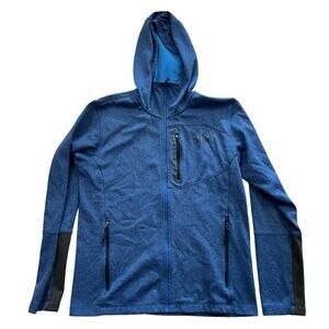 The North Face Men's Hoodie Size Medium Blue Bionic Apex Full Zip Jacket Coat